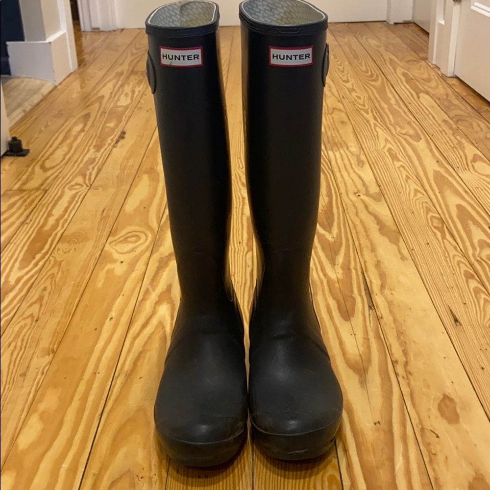 Navy Hunter Rain Boots